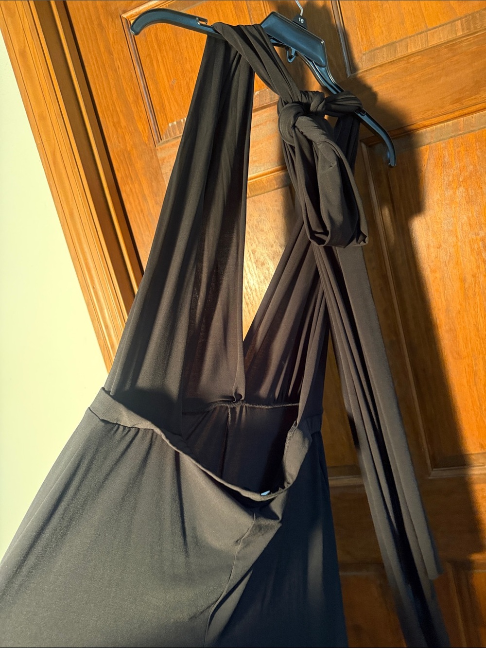 Nordstrom Black V-Neck Maxi Jumpsuit - Picture 7 of 7